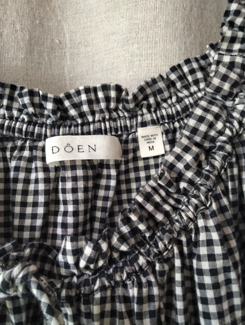 Women’s Black & White Gingham Midi Skirt, Size MEDIUM - Picture 12 of 13